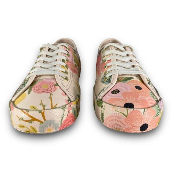 Keds Rifle Paper Co Kickstart Garden Party Sneakers WH62872 Floral Women 5.5 - Picture 5 of 9